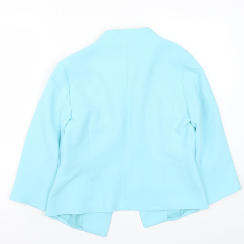Atmosphere Women Blue Size 10 Tailored Shawl Collar Blazer