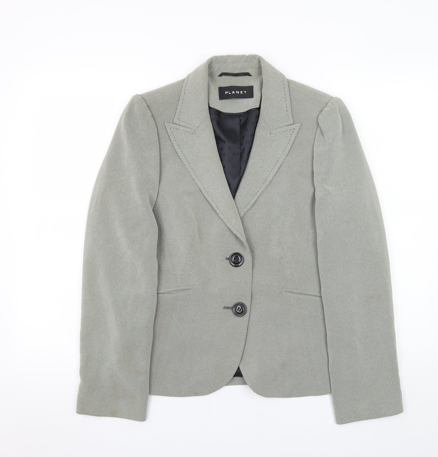 Planet Women Grey Tailored Single-Breasted Blazer Size 10