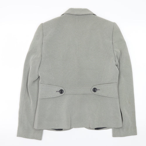 Planet Women Grey Tailored Single-Breasted Blazer Size 10