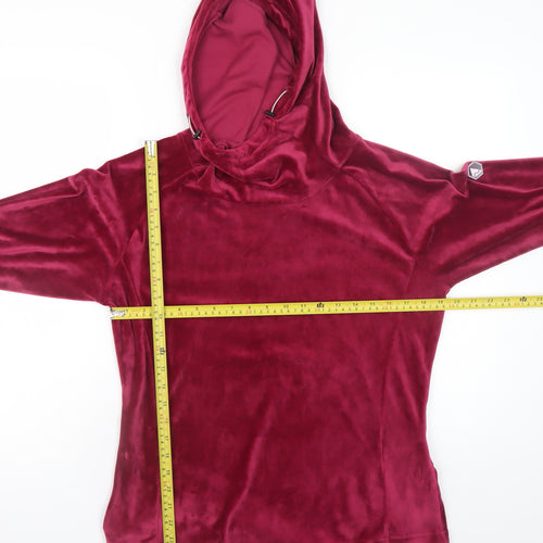 Regatta Great Outdoors Women's Burgundy Velour Hoodie UK 14