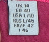 Regatta Great Outdoors Women's Burgundy Velour Hoodie UK 14