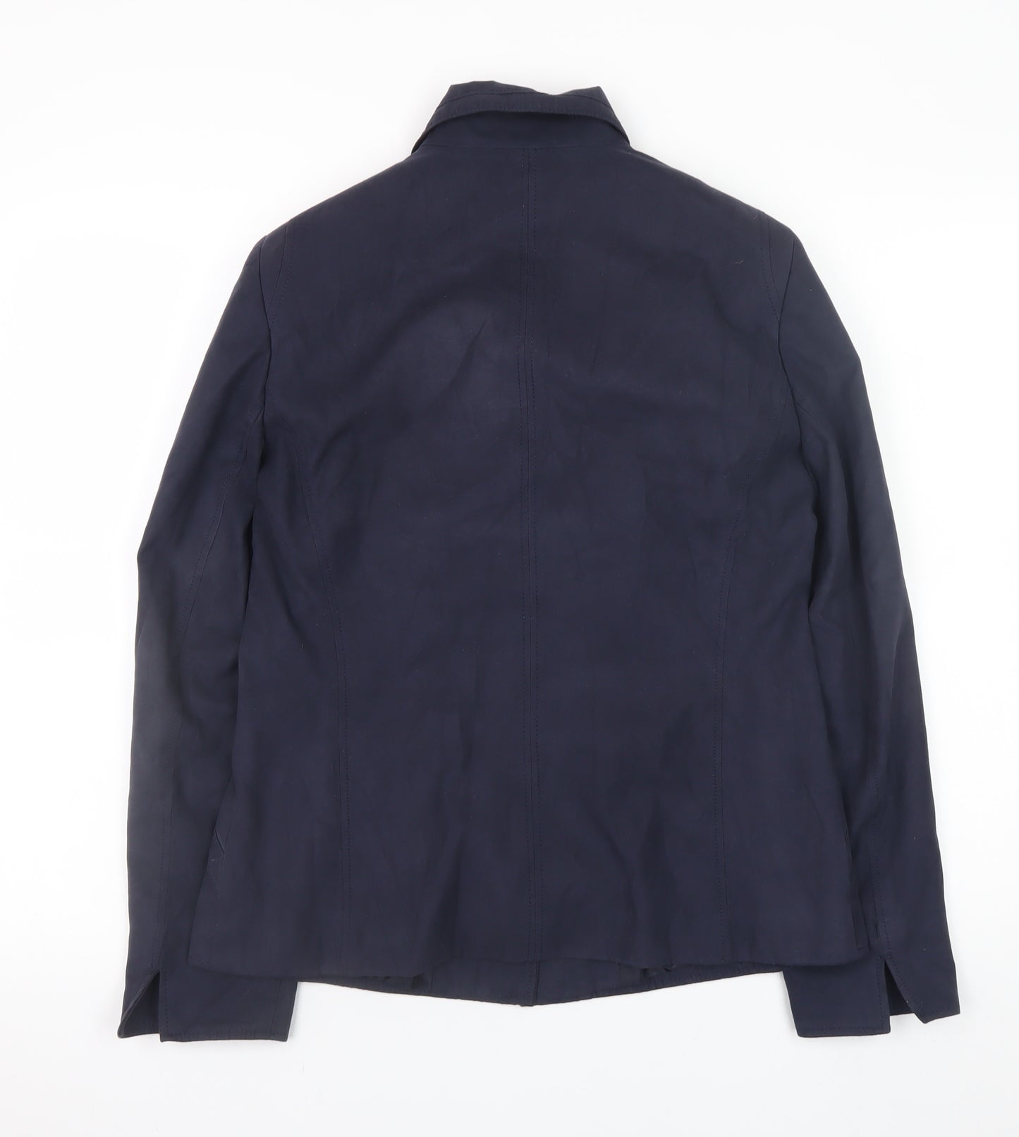 Artigiano Women's Blue Size 12 Blazer Jacket Classic Smart Lined