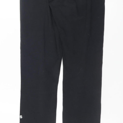 Adidas Girls Black 13-14 Years Ankle Leggings Stretch Cotton Blend