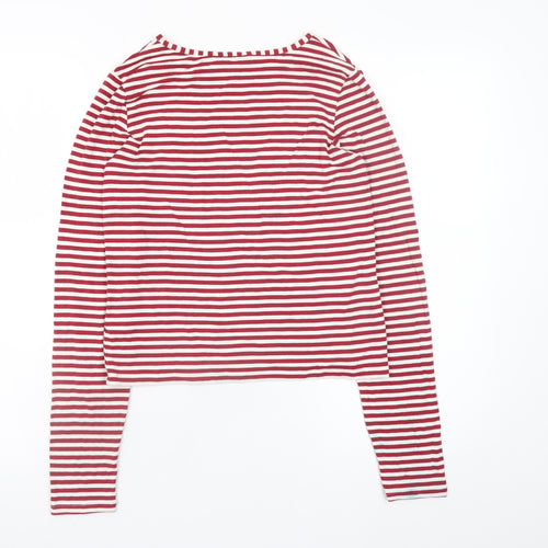 Miss E-Vie Girls Red Striped Sequin Reindeer Long Sleeve T-Shirt 13-14 Years