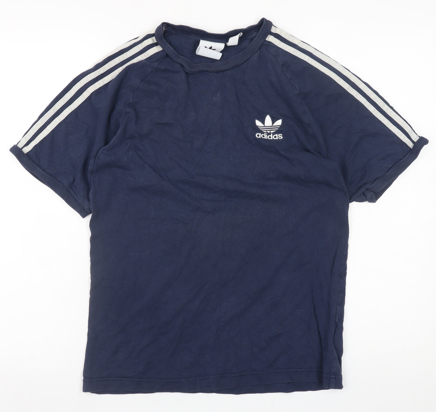 adidas Men's Blue Small Trefoil Short Sleeve T-Shirt
