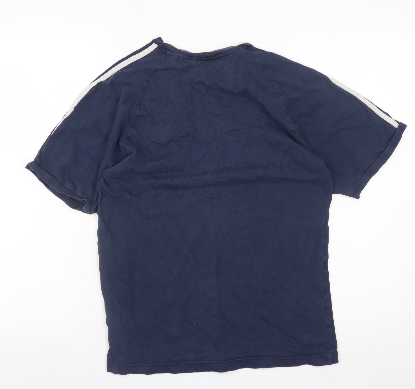 adidas Men's Blue Small Trefoil Short Sleeve T-Shirt