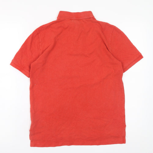 Ralph Lauren Teens Red Cotton Polo Shirt Size L (14-16) Classic Fit