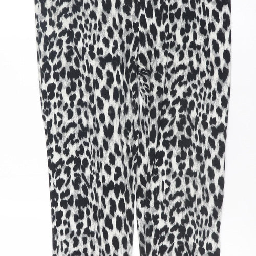 Poof! Womens Multicoloured Animal Print Capri Leggings L