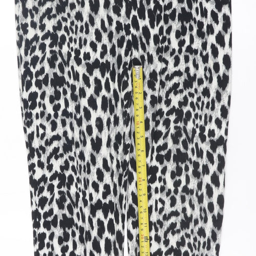 Poof! Womens Multicoloured Animal Print Capri Leggings L