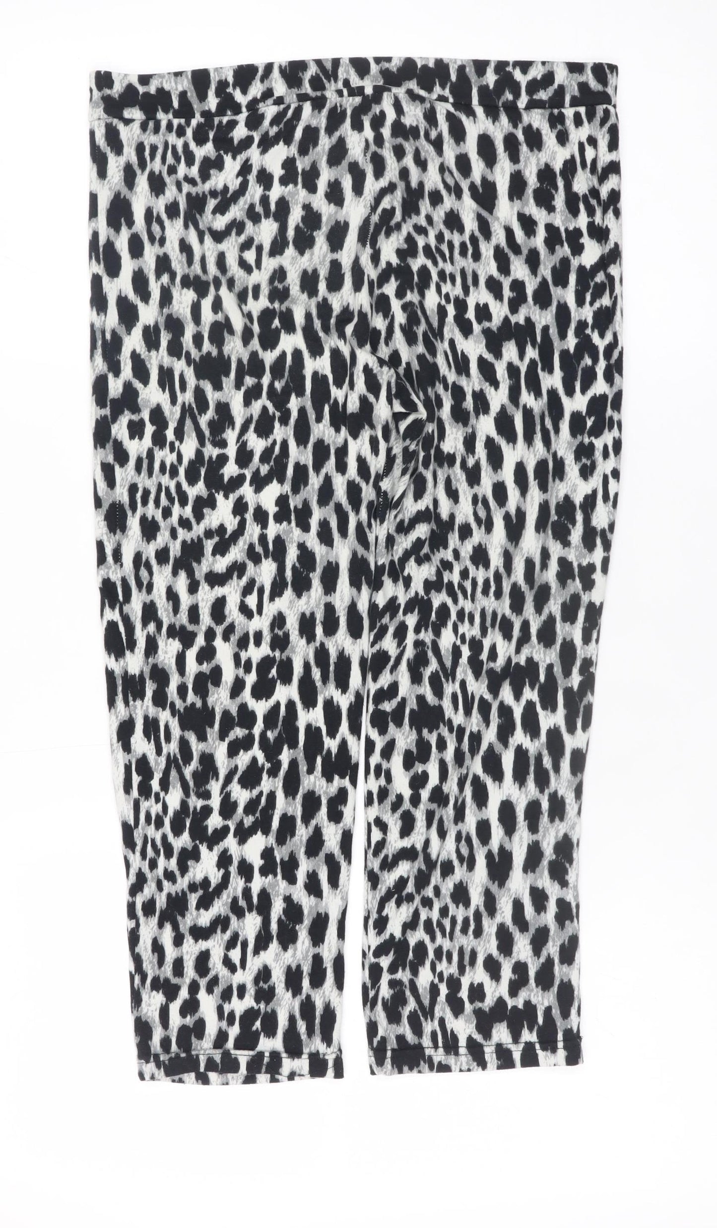 Poof! Womens Multicoloured Animal Print Capri Leggings L