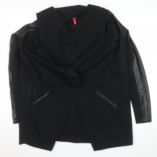Spanx Womens Black Slim Fit Mid-Length Blazer Jacket Size 8