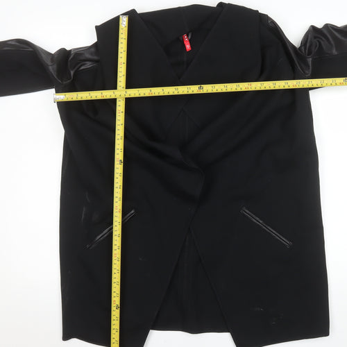 Spanx Womens Black Slim Fit Mid-Length Blazer Jacket Size 8