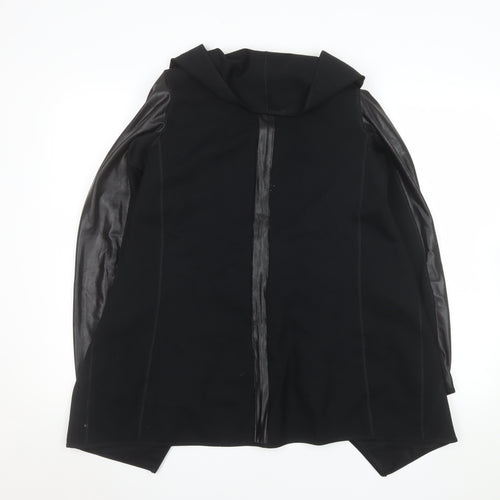 Spanx Womens Black Slim Fit Mid-Length Blazer Jacket Size 8