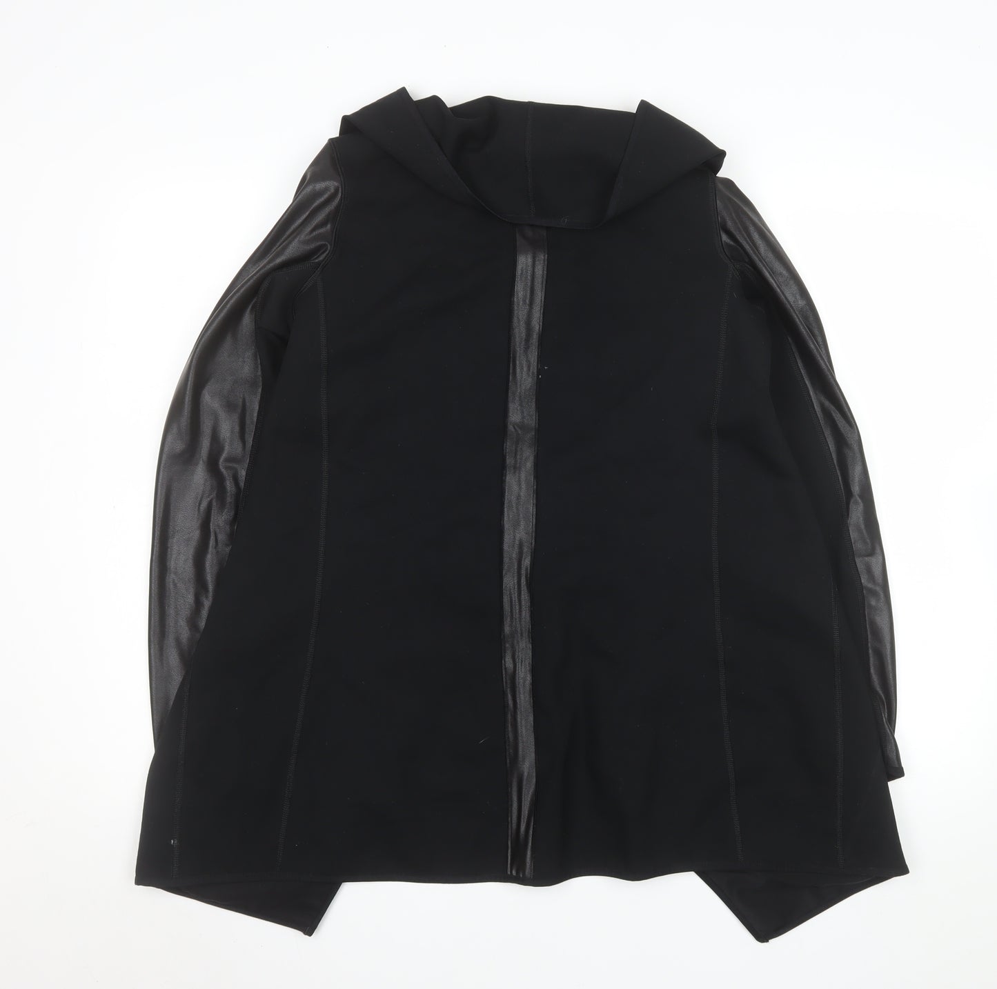 Spanx Womens Black Slim Fit Mid-Length Blazer Jacket Size 8
