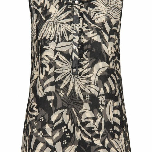 Morgan Women’s Black Floral Sleeveless Tunic Blouse Size 8