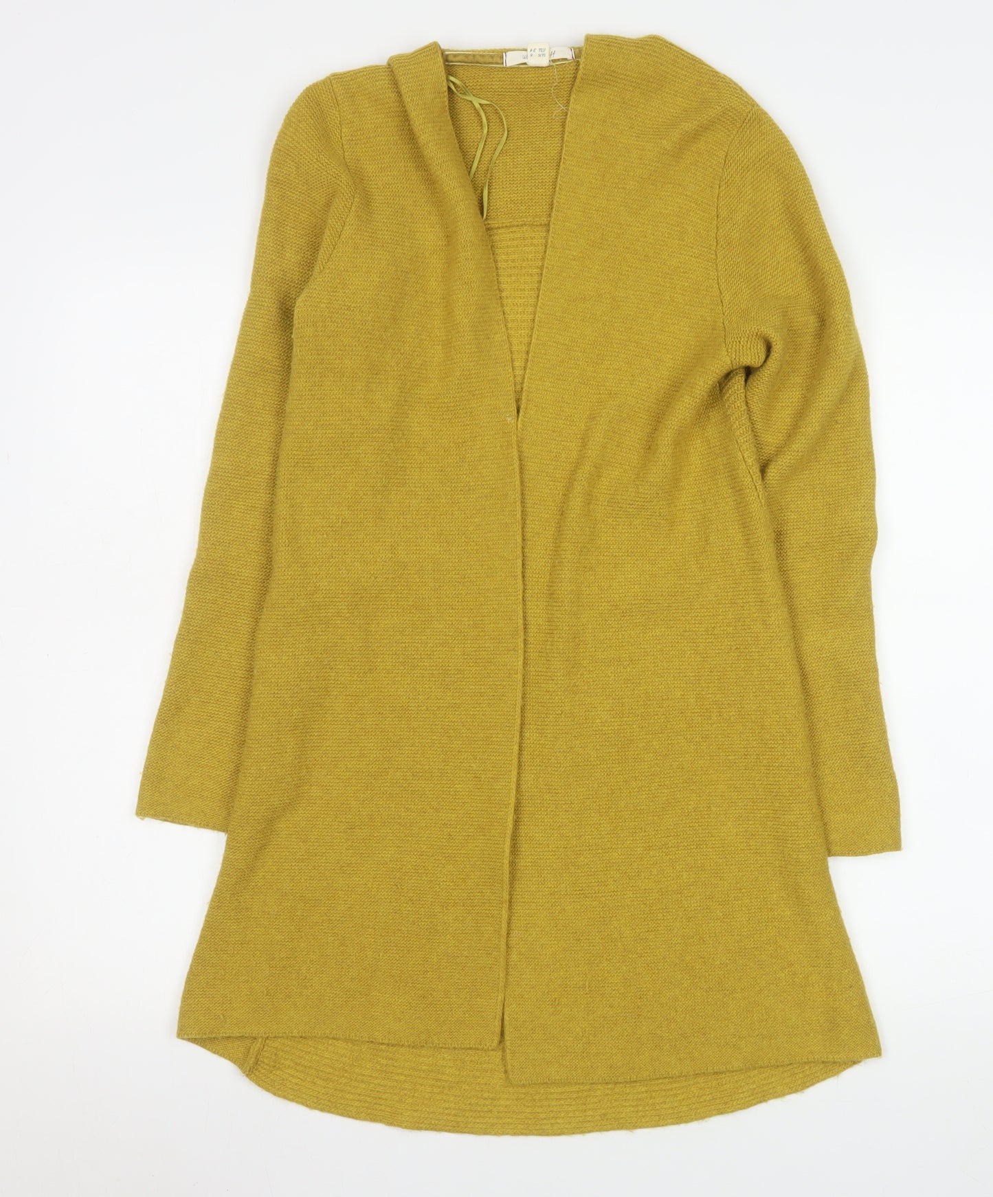White Stuff Womens Yellow Knit Long Sleeve Open Cardigan UK 6