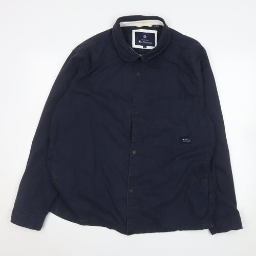 Ben Sherman Men's Blue 2XL Cotton Basic Jacket Casual Style