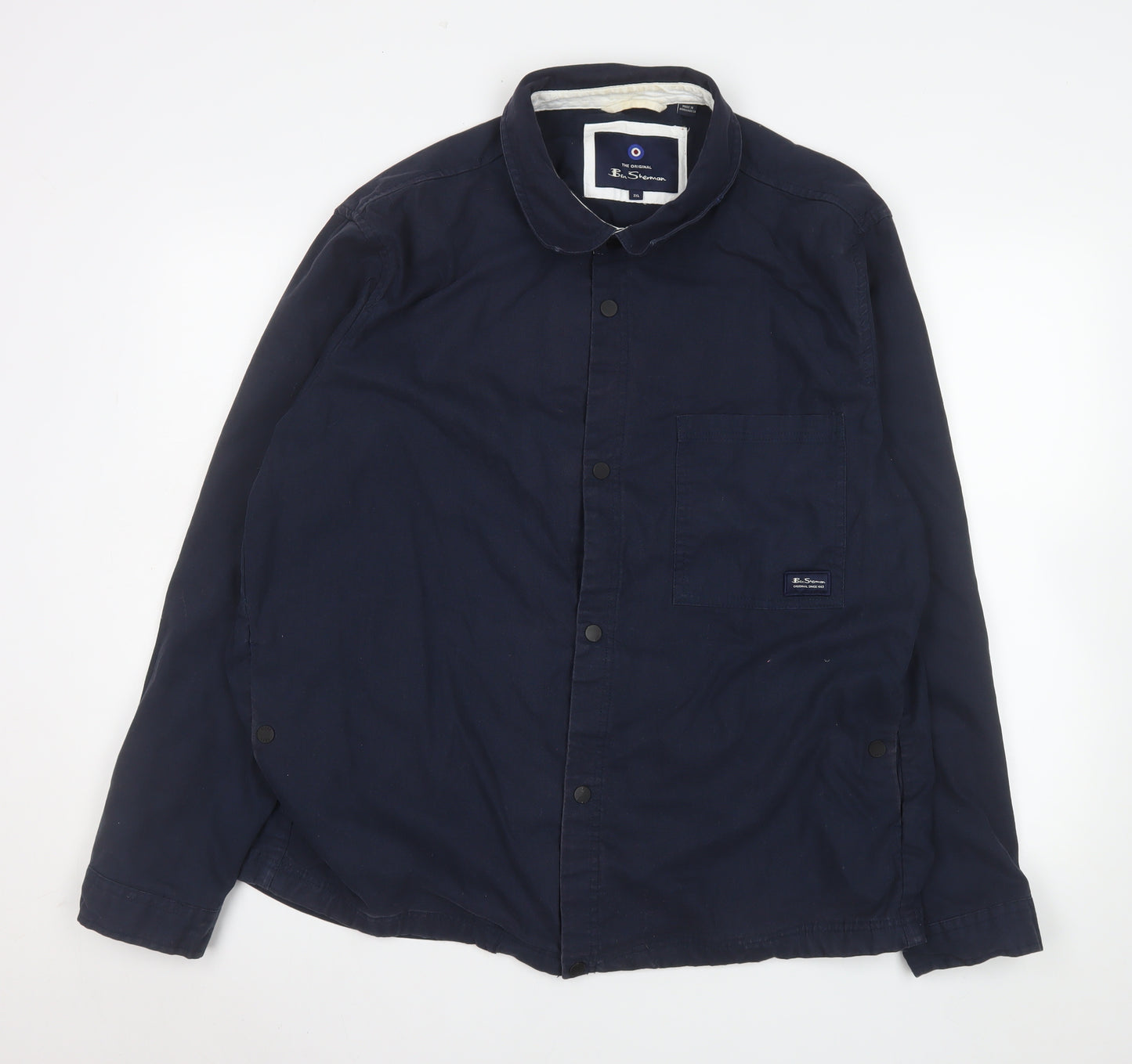 Ben Sherman Men's Blue 2XL Cotton Basic Jacket Casual Style