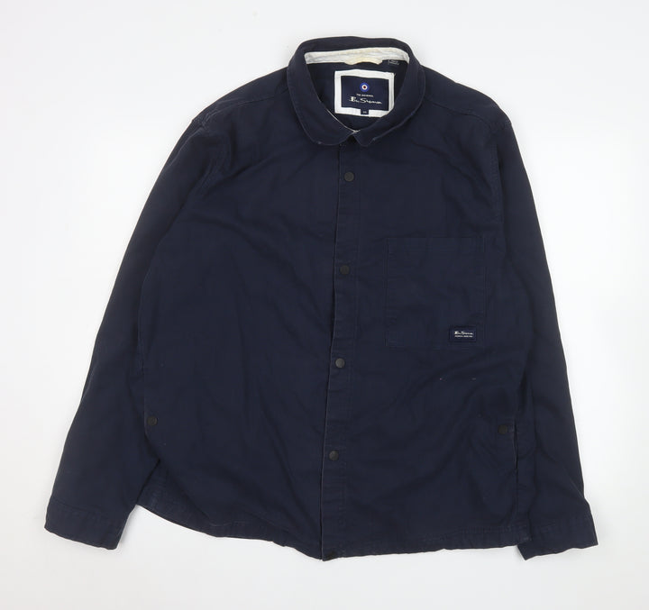 Ben Sherman Men's Blue 2XL Cotton Basic Jacket Casual Style