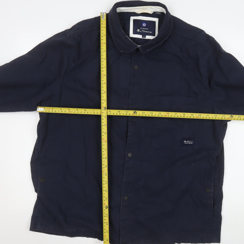 Ben Sherman Men's Blue 2XL Cotton Basic Jacket Casual Style