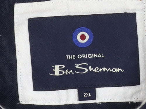 Ben Sherman Men's Blue 2XL Cotton Basic Jacket Casual Style