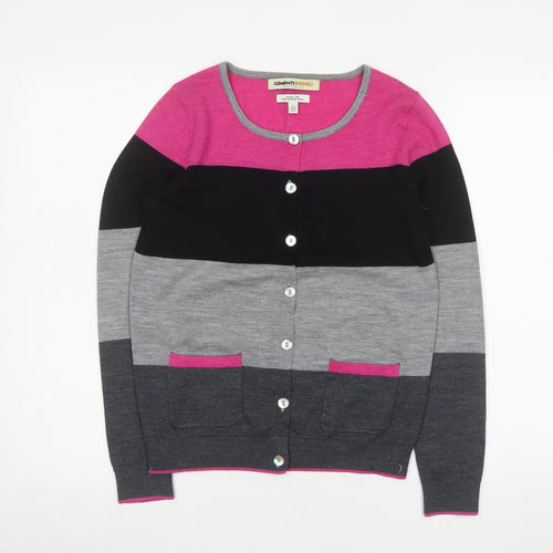 Clements Ribeiro Women’s Multicoloured Merino Wool Cardigan Size 10