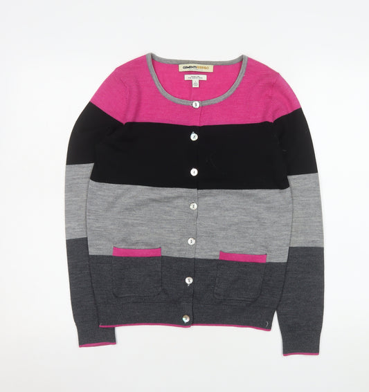 Clements Ribeiro Women’s Multicoloured Merino Wool Cardigan Size 10