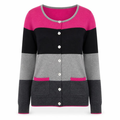 Clements Ribeiro Women’s Multicoloured Merino Wool Cardigan Size 10