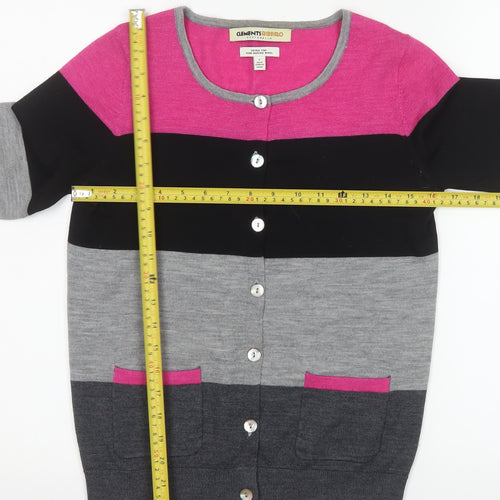 Clements Ribeiro Women’s Multicoloured Merino Wool Cardigan Size 10