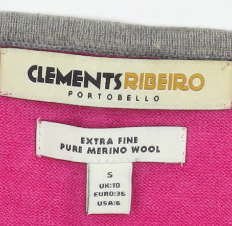 Clements Ribeiro Women’s Multicoloured Merino Wool Cardigan Size 10