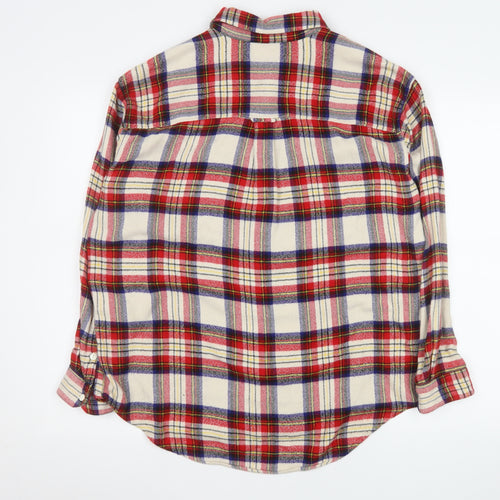 Levi's Men's Beige Check Flannel Button-Up Shirt Size M