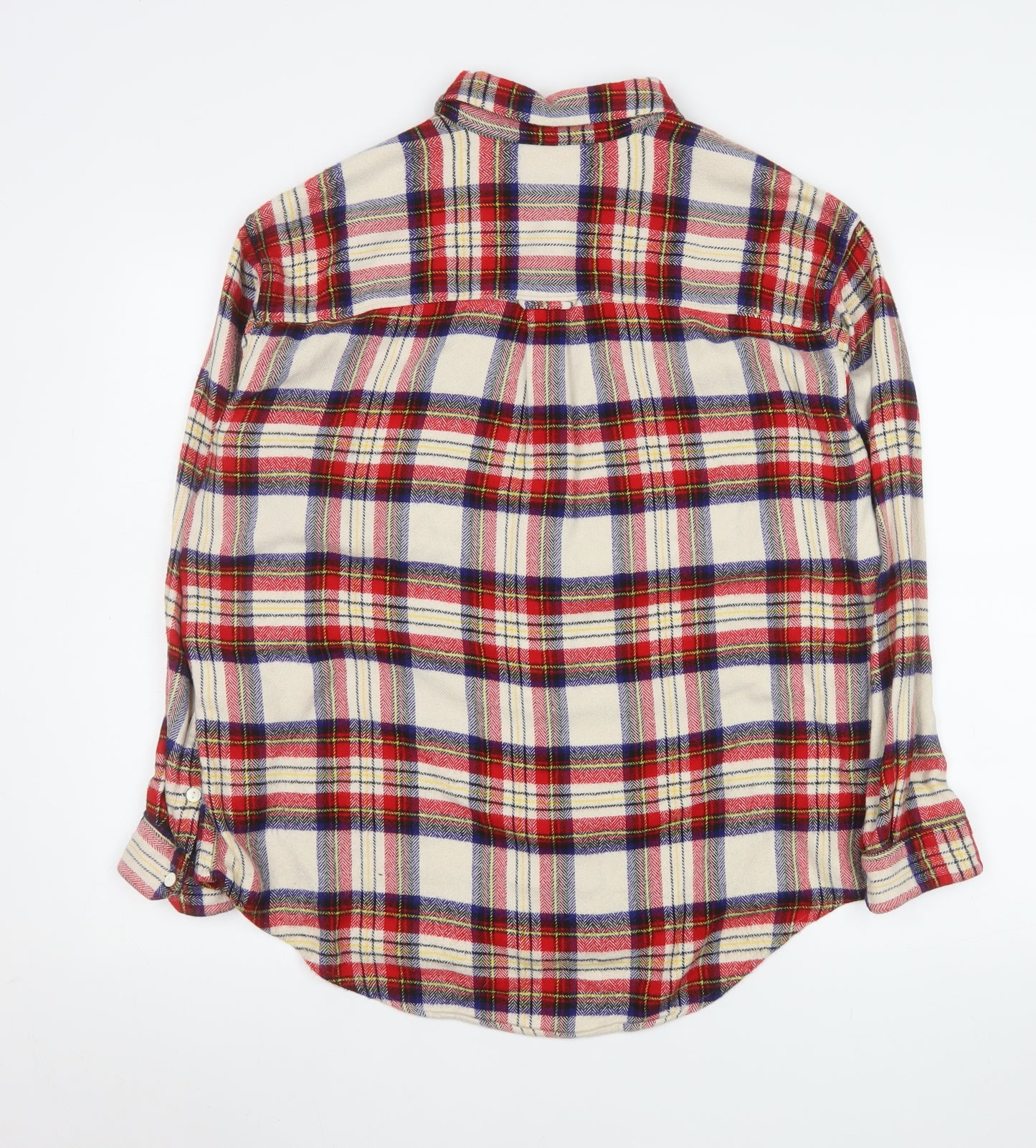 Levi's Men's Beige Check Flannel Button-Up Shirt Size M