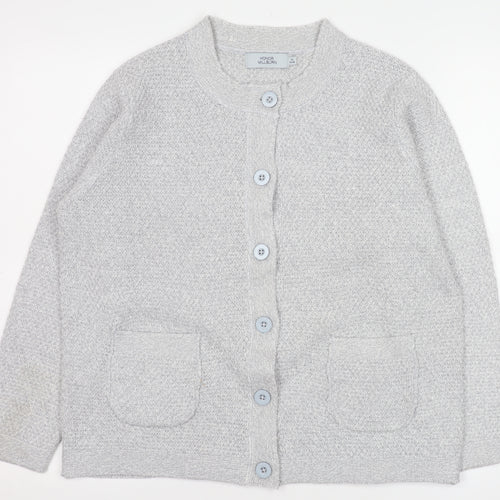 Honor Millburn Women Grey Button Knit Cardigan Size 14-16