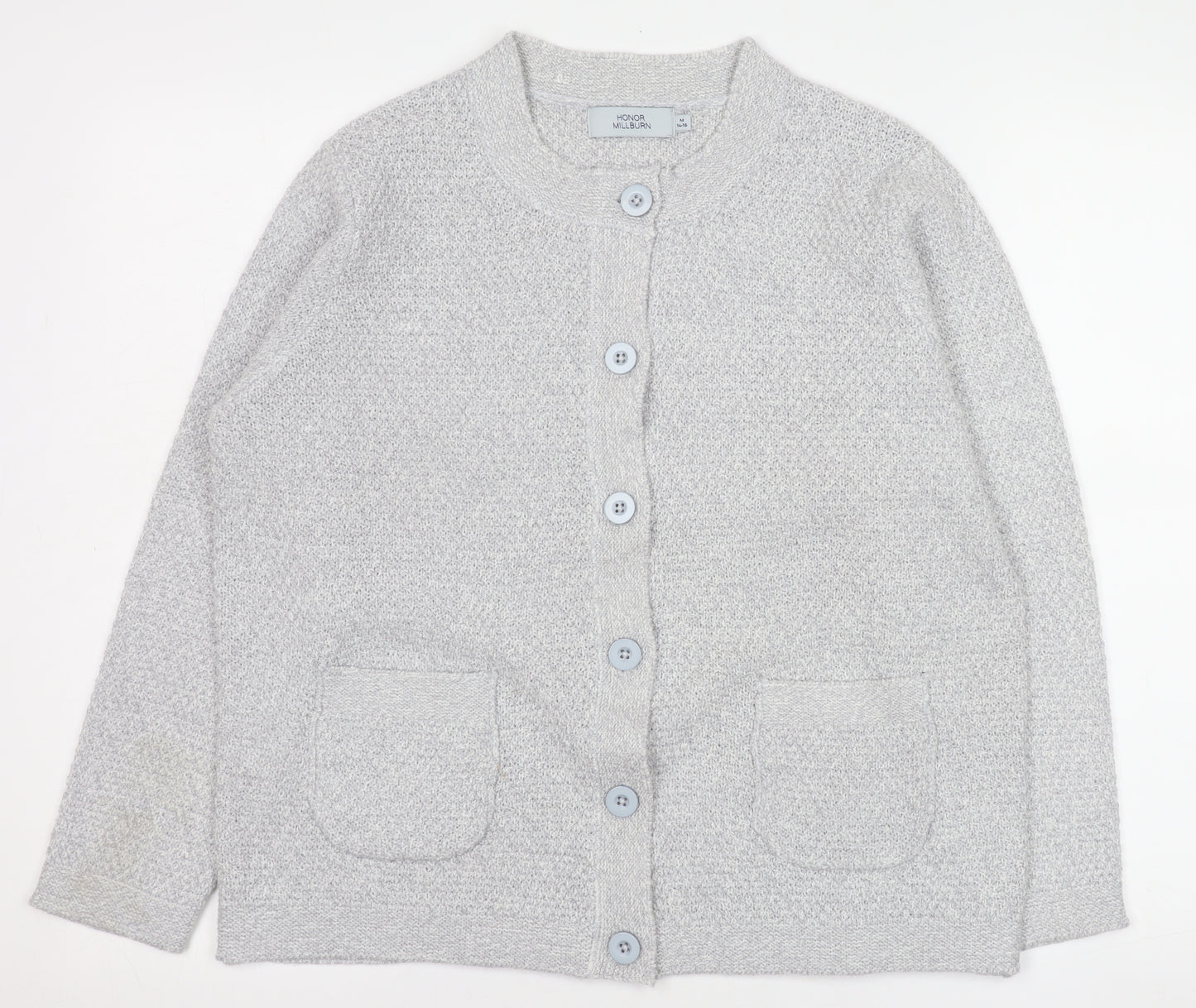 Honor Millburn Women Grey Button Knit Cardigan Size 14-16