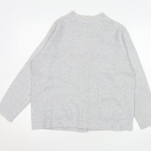 Honor Millburn Women Grey Button Knit Cardigan Size 14-16