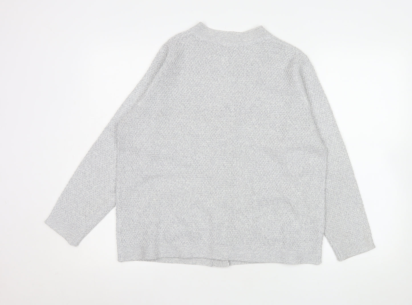 Honor Millburn Women Grey Button Knit Cardigan Size 14-16