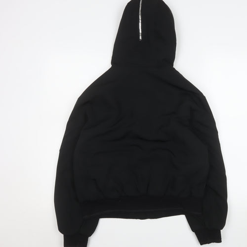 Marks and Spencer Girls Black Faux Fur Hooded Puffer Jacket 12-13 Years