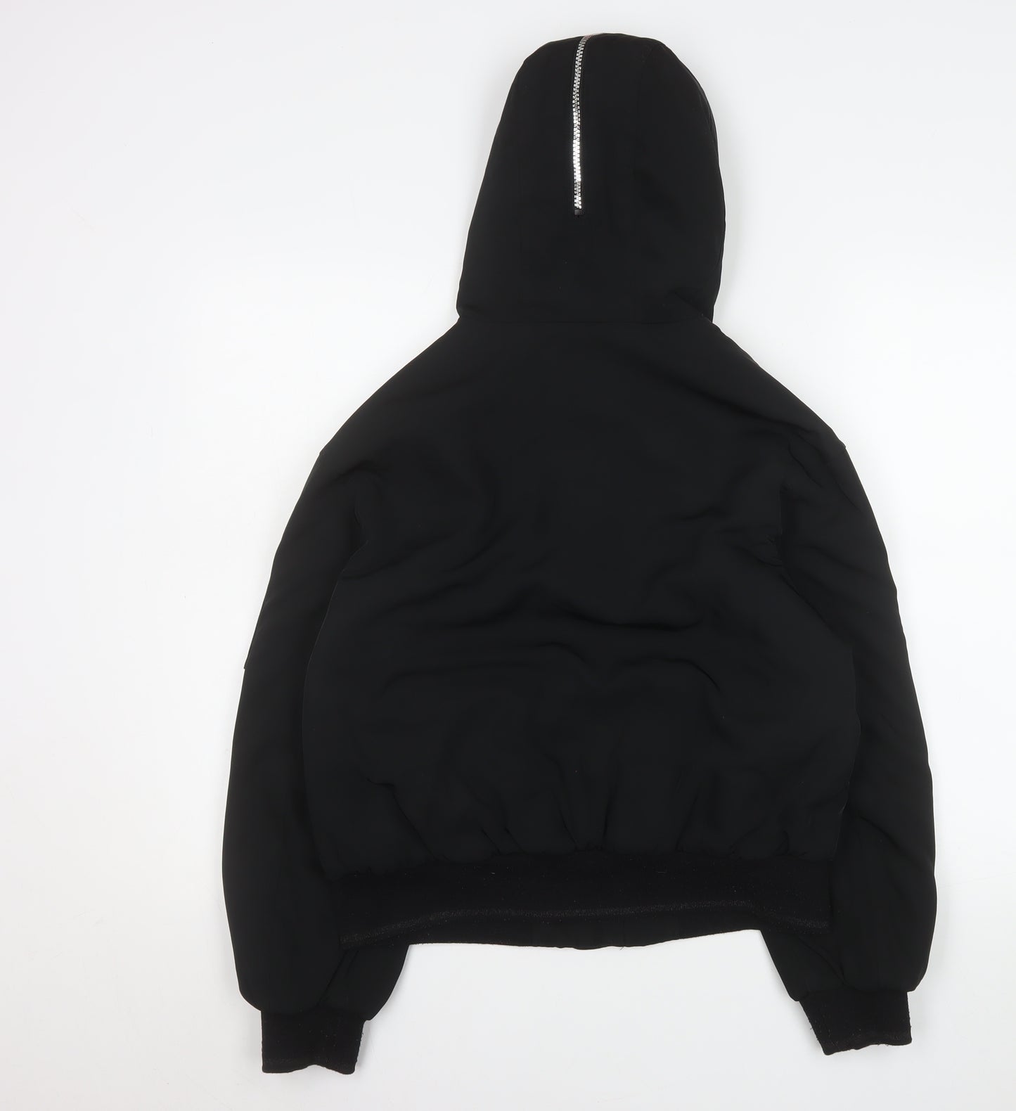 Marks and Spencer Girls Black Faux Fur Hooded Puffer Jacket 12-13 Years