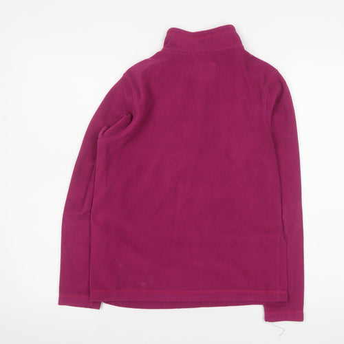 Regatta Girls Pink Fleece 1/4 Zip Pullover Sweatshirt Size 13 Years