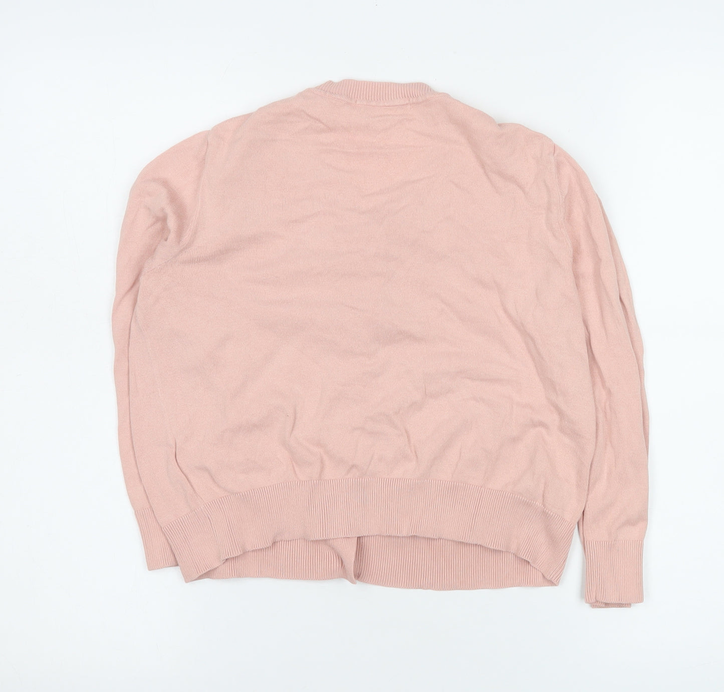 Boden Women's Pink Cotton V-Neck Button Cardigan Size S