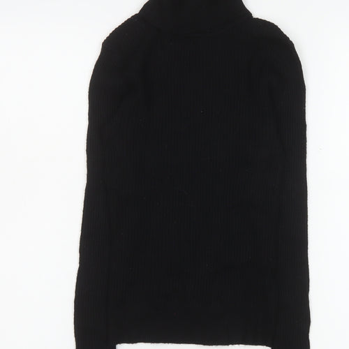 Primark Women's Black Roll Neck Slim Fit Jumper Size S 10-12