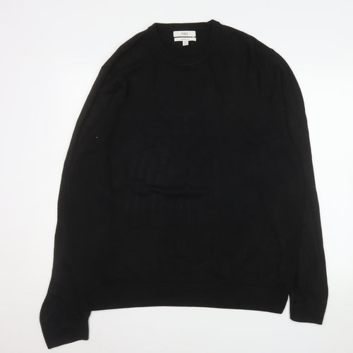 Marks and Spencer Men’s Black 2XL Crew Neck Pullover Jumper
