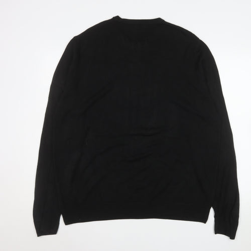 Marks and Spencer Men’s Black 2XL Crew Neck Pullover Jumper