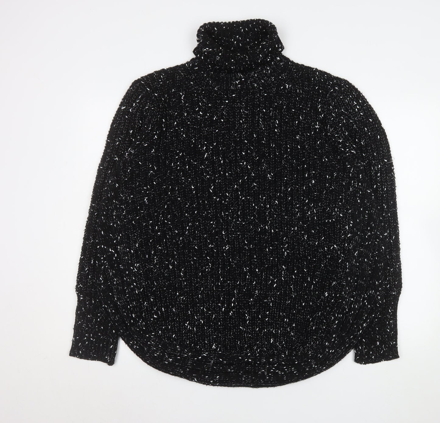 Stella Morgan Women’s Black Chunky Knit Roll Neck Jumper Size 16