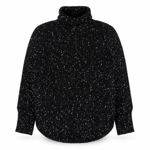 Stella Morgan Women’s Black Chunky Knit Roll Neck Jumper Size 16