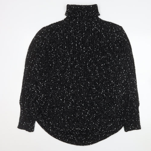 Stella Morgan Women’s Black Chunky Knit Roll Neck Jumper Size 16