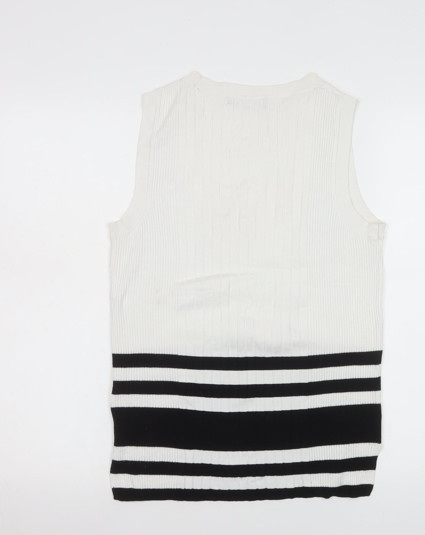 Marks and Spencer Women's Multicoloured Knit Sleeveless Tank Top Size M