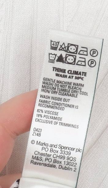 Marks and Spencer Women's Multicoloured Knit Sleeveless Tank Top Size M