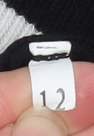 CoCo Soo Womens Black Size 12 Relaxed Knit Bow Sleeve Jumper