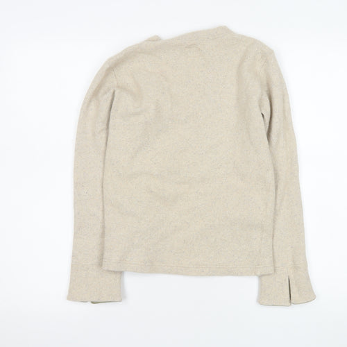 Armani Junior Beige Wool Crew Neck Pullover Jumper L Teens